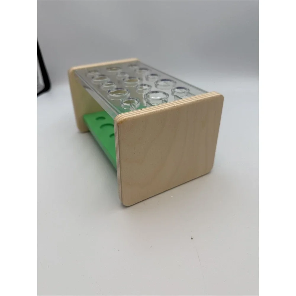 Lovevery‎ The Companion Green Posting Peg Replacement Wooden Organizer
